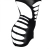 Subblime - 952266 Robe Résille Élastique Manches Longues Noir Taille Unique